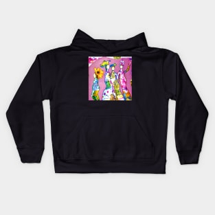 Four Lovelies (4 in a series of 4) Kids Hoodie